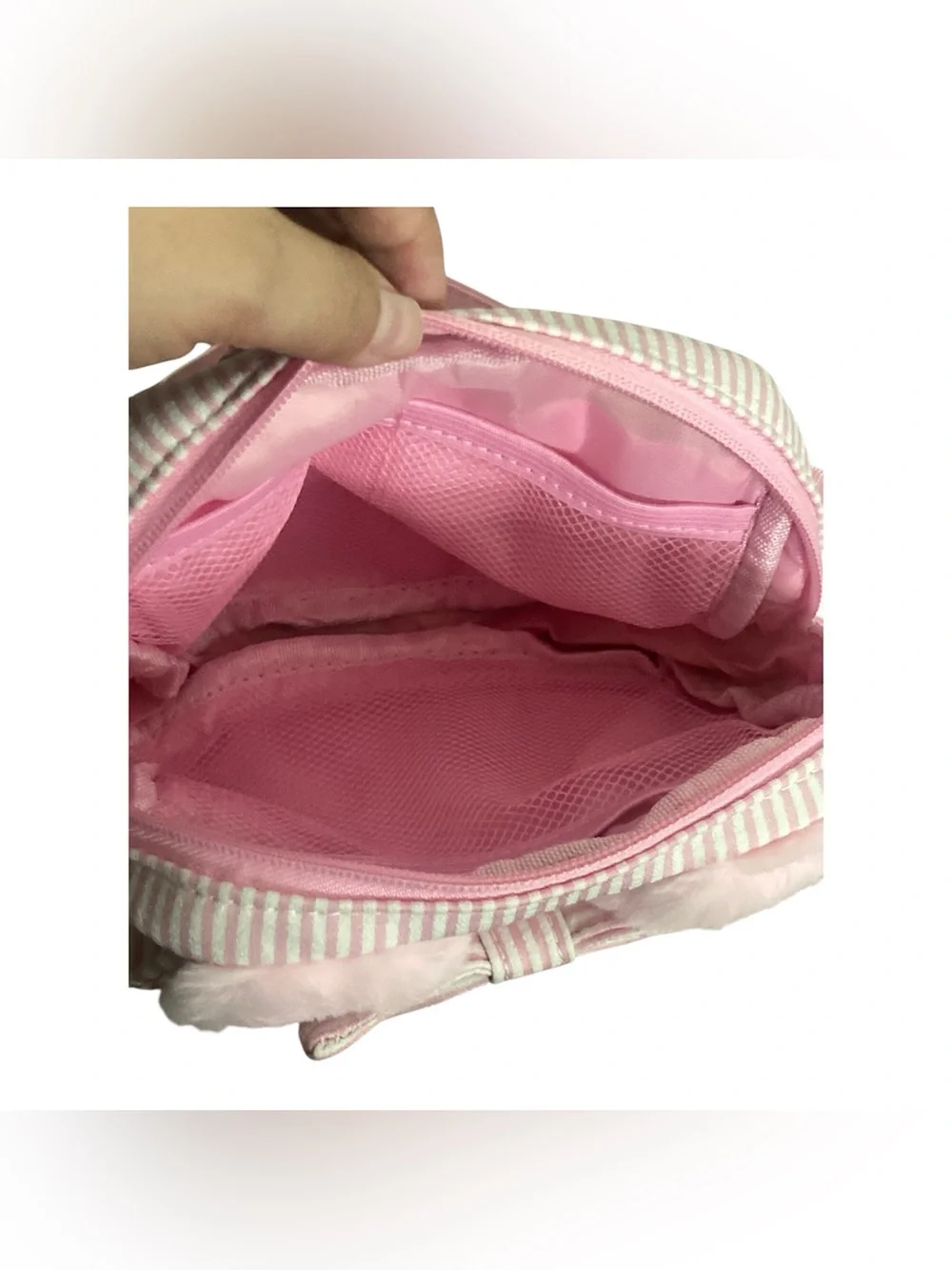 Light Pink and White Fanny Pack